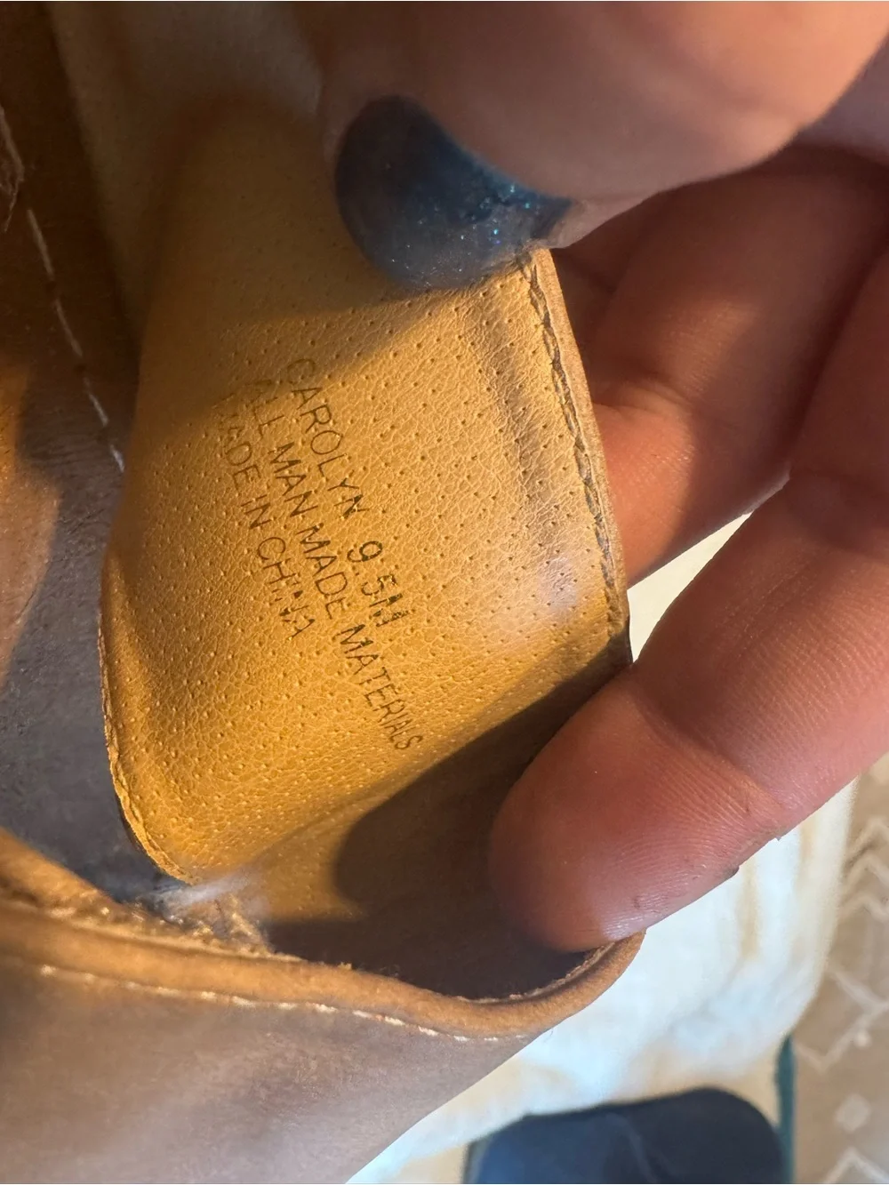 Tan Suede Toe-Post Sandals